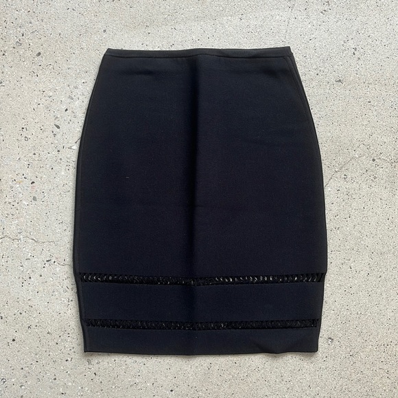 LIKE NEW Alexander Wang Bodycon Skirt with Cut Outs in Black - Picture 2 of 4